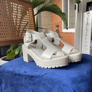 Steve Madden “Stefano” Block Heel Platform Sandals | Size 7